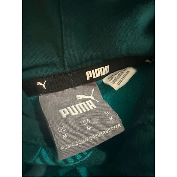 PUMA Mens Power Aop Graphic Athletic Outerwear Casual Hoodie - Blue Medium - Picture 4 of 4